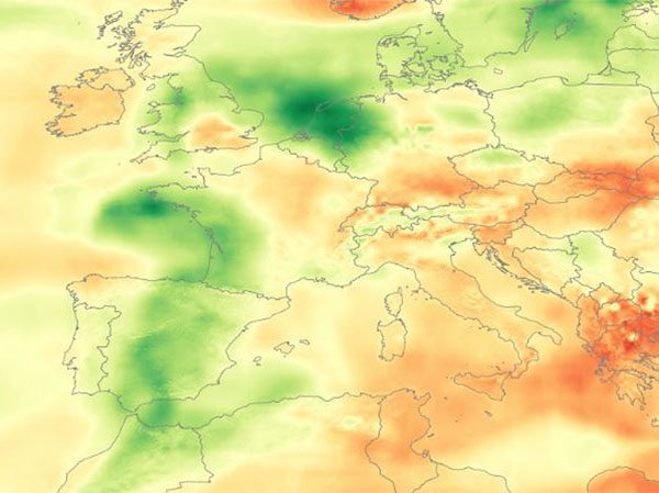Bụi Sahara làm giảm bức xạ trên khắp châu Âu