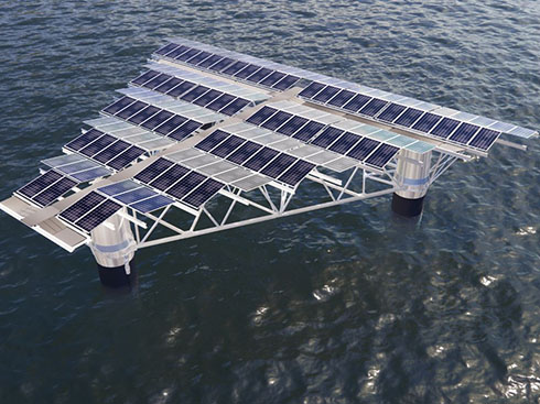 Dự án trình diễn năng lượng mặt trời nổi ngoài khơi đầu tiên của Nhật Bản